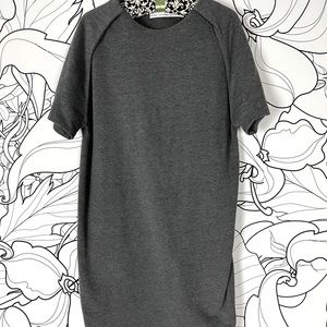 & Other Stories Grey Sweatshirt Dress w/ Shoulder Detail. size 8